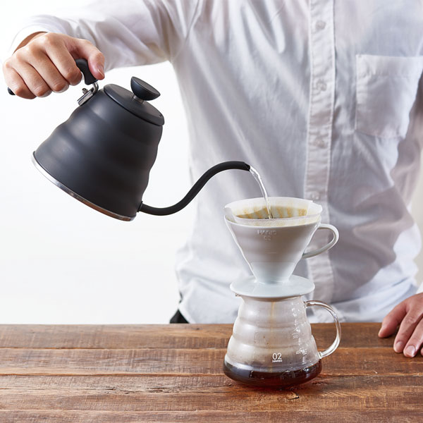 HARIO ハリオ V60 コーヒードリップケトル ヴォーノ 1.2L マットブラック VKB-120-MB 【IH対応】