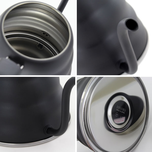 HARIO ハリオ V60 コーヒードリップケトル ヴォーノ 1.2L マットブラック VKB-120-MB 【IH対応】