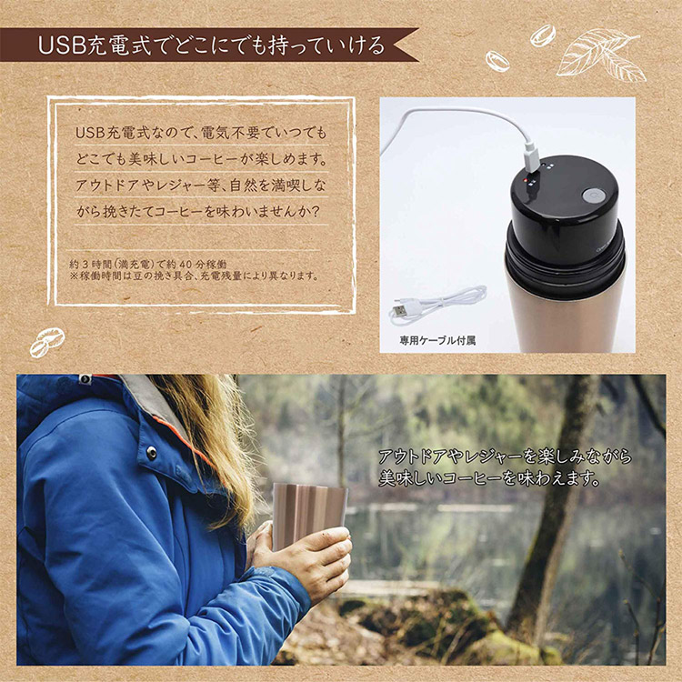 マクロス 電動ミル付 オールインワン コーヒーメーカー カフェラベル MEK-62