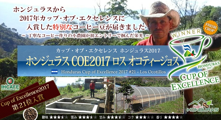 ホンジュラス COE2017 #21 ロス オコティージョス - Honduras Cup of Excellence 2017 #21 Los Ocotillos