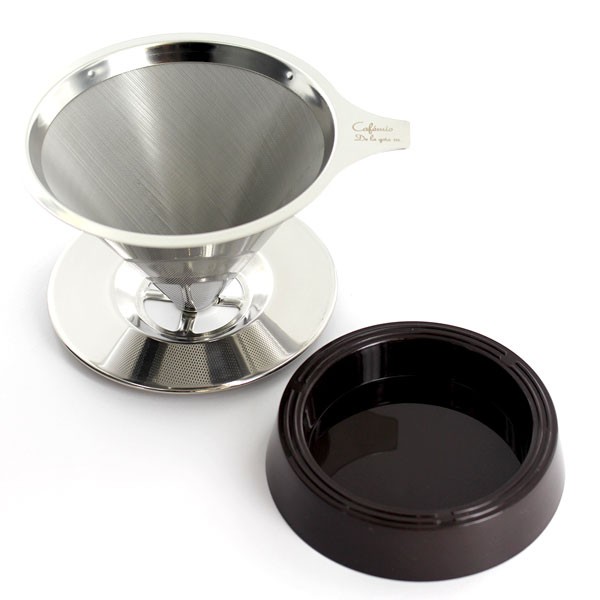 Cafemio De La gota mini(カフェミオ デラゴータ ミニ)ステンレス ペーパーレス コーヒードリッパー