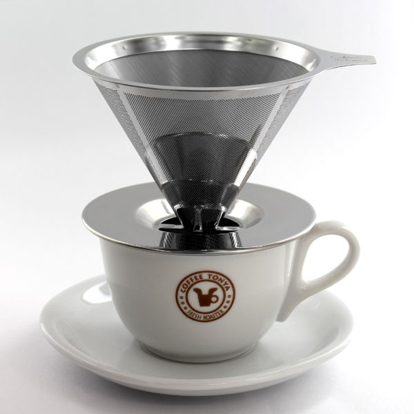 Cafemio De La gota mini(カフェミオ デラゴータ ミニ)ステンレス ペーパーレス コーヒードリッパー