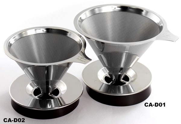Cafemio De La gota mini(カフェミオ デラゴータ ミニ)ステンレス ペーパーレス コーヒードリッパー