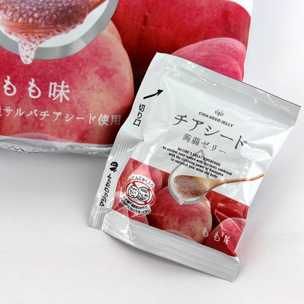 チアシード蒟蒻ゼリー・もも味