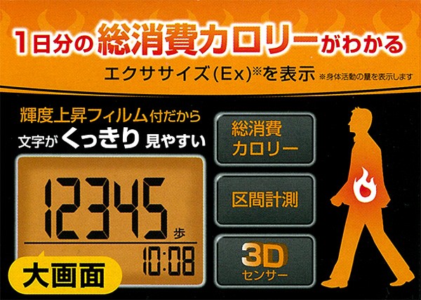 【デカ画面活動量計】
