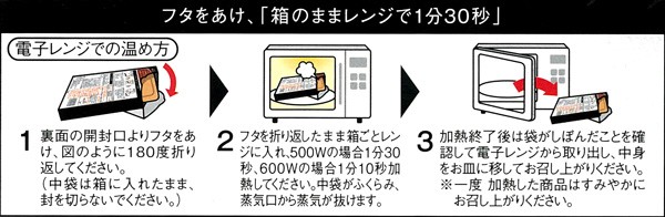 電子レンジでの温め方