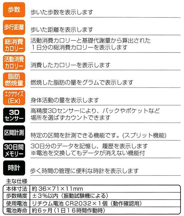 【デカ画面活動量計】