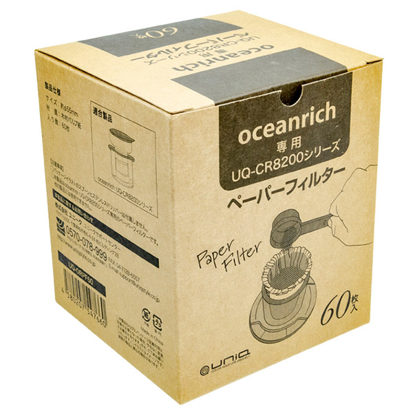 oceanrich ���j�[�N �I�[�V�������b�` �����h���b�v �R�[�q�[���[�J�[��p�y�[�p�[�t�B���^�[ 60������ UQ-ORPF6