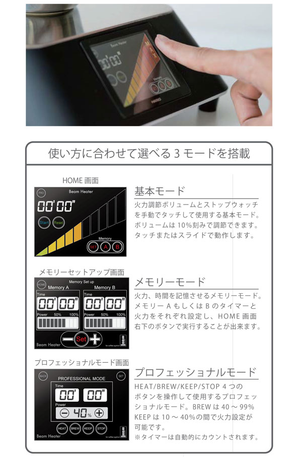 業務用途限定 ハリオ コーヒーサイフォン用スマートビームヒーターII