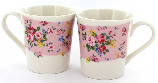 美濃焼 コーヒーマグ ピュアローズ ピンク 2ml ６個セット