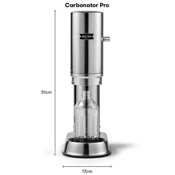 ソーダメーカー アールケ カーボネーター プロ 700ml スチールシルバー