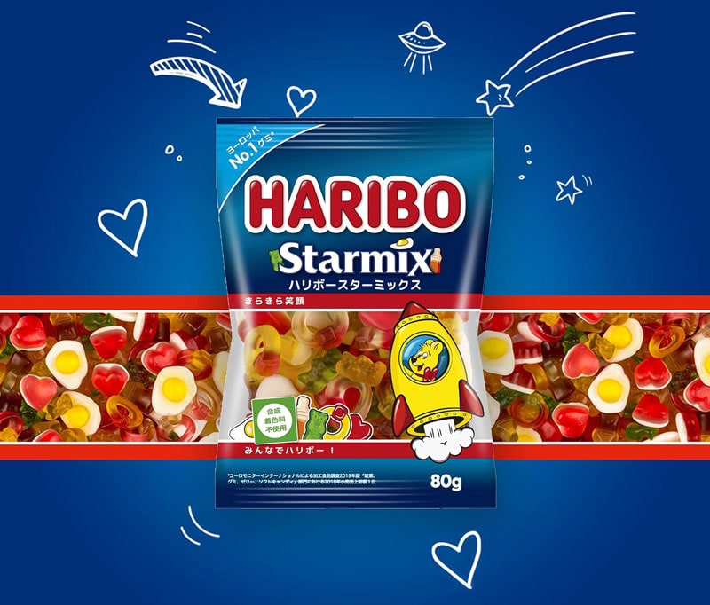 HARIBO ハリボー・スターミックス 80g【10袋セット】