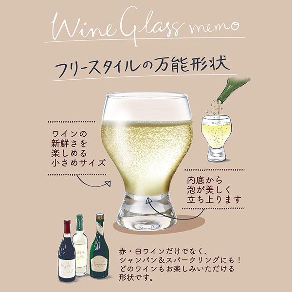 東洋佐々木ガラスフリースタイルワイングラス225ml