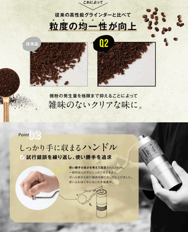 1Zpresso 最新Q2 グラインダー　コーヒーミル