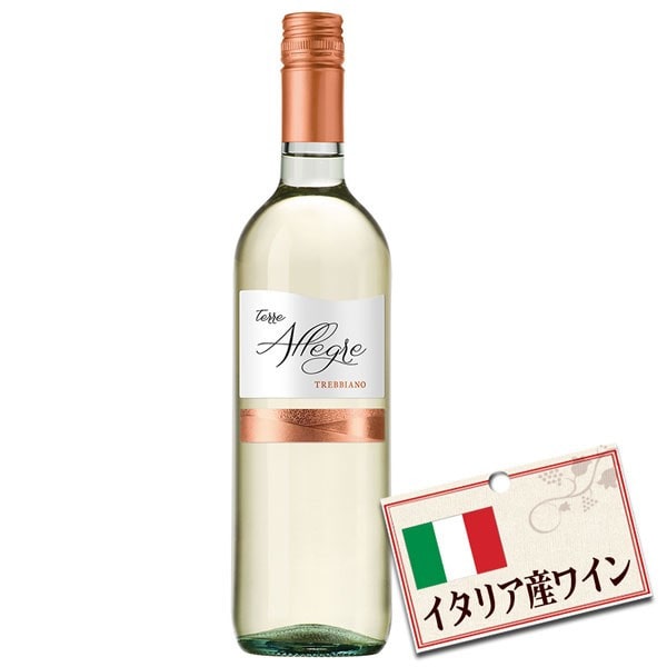 イタリア産ワイン テッレ・アレグレ トレッビアーノ 白 750ml
