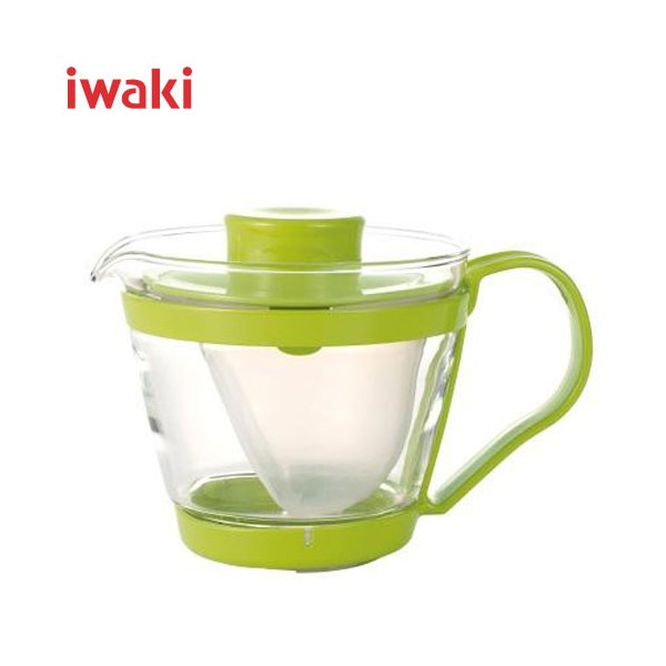 iwaki(イワキ) レンジのティーポット・茶器(まっちゃ色) 400ml（
