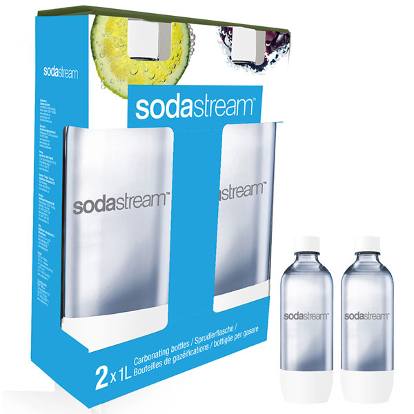 SodaStreamソーダストリーム専用ボトルツインパック1Lホワイト