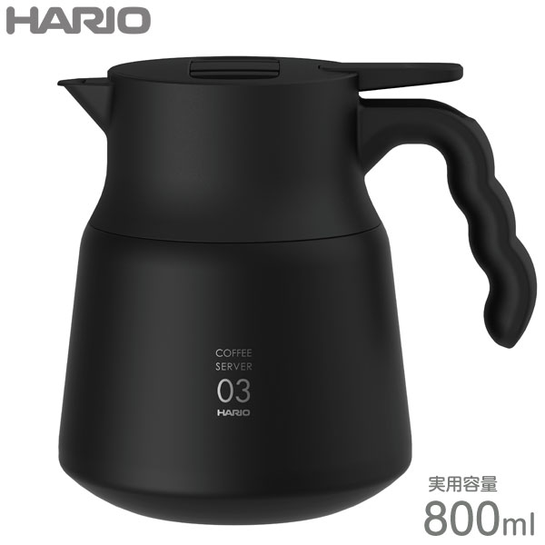 HARIO nI V60 ۉXeXT[o[PLUS 800ml ubN VHSN-80-B