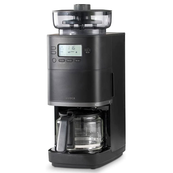 siroca シロカ コーン式全自動コーヒーメーカー カフェばこPRO 送料無料