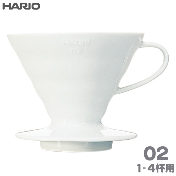 HARIO nI V60߃hbp[02 Z~bN zCg 1-4tp 퐻 VDCR-02-W