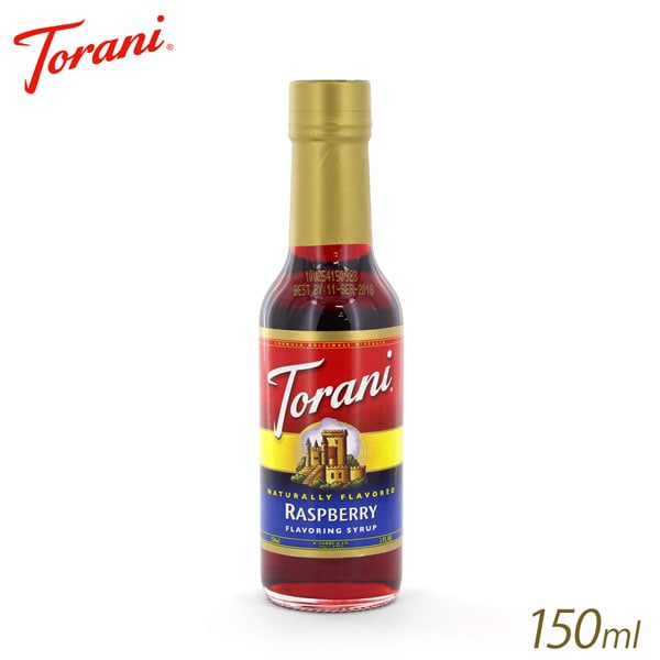 トラーニフレーバーシロップミニボトルラズベリー(150ml)