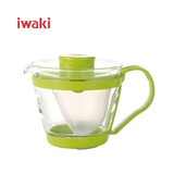 iwaki(イワキ) レンジのティーポット・茶器(まっちゃ色) 400ml（KT863-G）