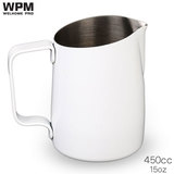WPM ミルクピッチャー シャープスパウト 450ml ホワイト HC7107W