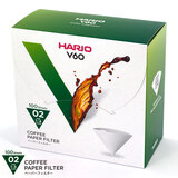 ハリオ V60 02用 円錐フィルター100枚 箱入り VCF-02-100WK 白