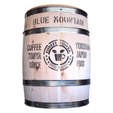 珈琲問屋 オリジナルコーヒー樽 大（銀帯） L  （生豆30kg用） 取寄品／日付指定不可