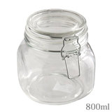 Glass Vessel ミニガラス密閉ボトル 800ml ソーダガラスキャニスター