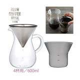 KINTO SLOW COFFEE STYLE コーヒーカラフェセット 600ml　SCS-04-CC　27621