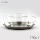KINTO キントー CAST ティーカップ ＆ ソーサー ステンレス 23086