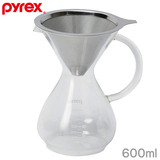 Pyrex パイレックス コーヒーサーバー 600ml ステンレスコーヒードリッパー付 CP-8537