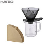 HARIO nI V60 P񒊏ohbp[ MUGEN NAubN + r[J[T[o[Zbg 300ml VDMU-2018-TB