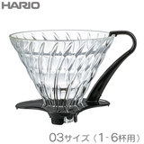 HARIO nI V60 ϔMKX߃hbp[03 P-Utp ubN ~hbp[ VDGN-03-B