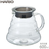 HARIO ハリオ V60 レンジサーバー600 クリア 2-5杯用 XGSR-60-TB