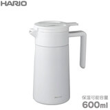 HARIO ハリオ セラミックコーティング 真空二重保温ポット 600mL ホワイト CHP-600-W