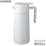 HARIO ハリオ セラミックコーティング 真空二重保温ポット 800mL ホワイト CHP-800-W