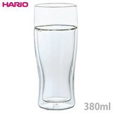 ハリオ ツインビアグラス TBG-380 ガラス二重構造でも飲み口は一重