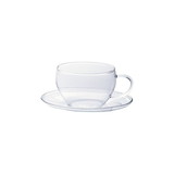 アデリア 耐熱ガラス お茶くらぶ・ティーカップ＆ソーサー （270ml） F-37442