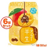 半生フルーツ マンゴー ミルクチョコ 50g×6袋セット しっとり食感 チョコがけドライフルーツ