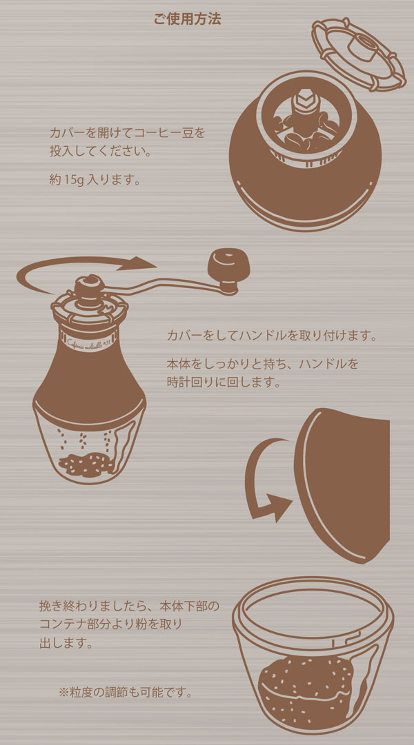 カフェミオ モリニージョ #01(セラミックコーヒーミル)