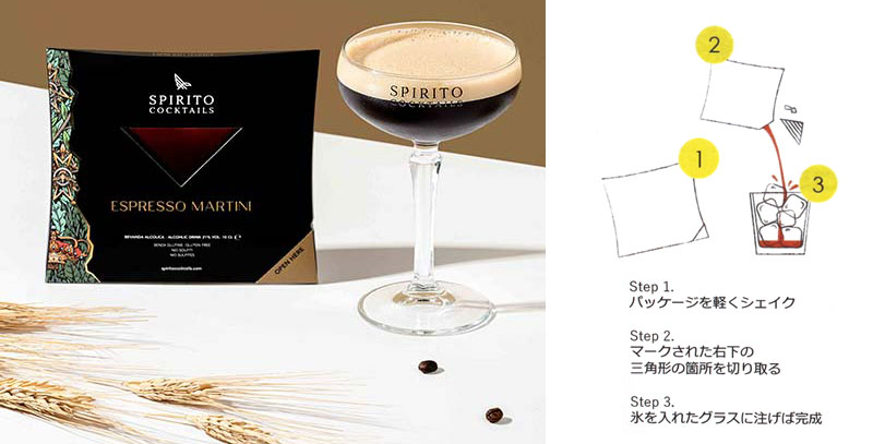 SPIRITO COCKTAILS(スピリト・カクテルズ)プレミックス・ミクソロジーカクテル