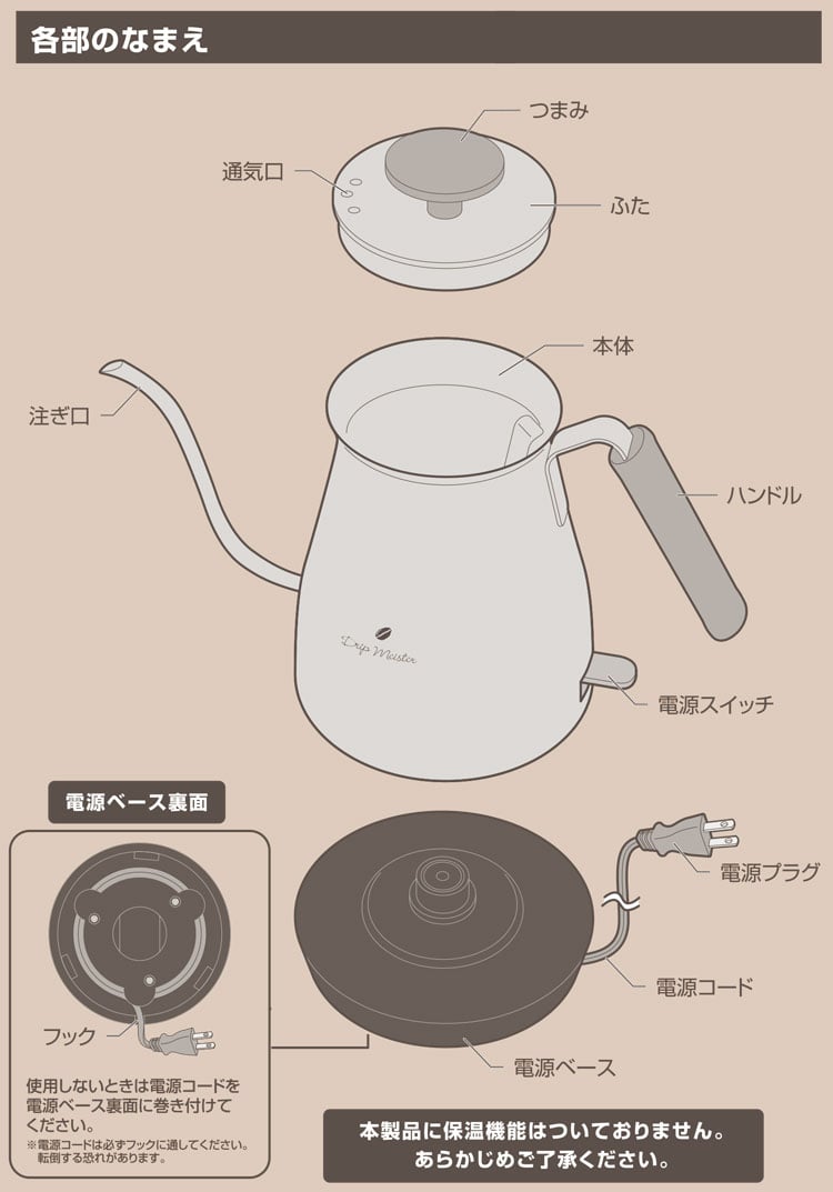Electric Cafe Kettle [電気カフェケトル]  