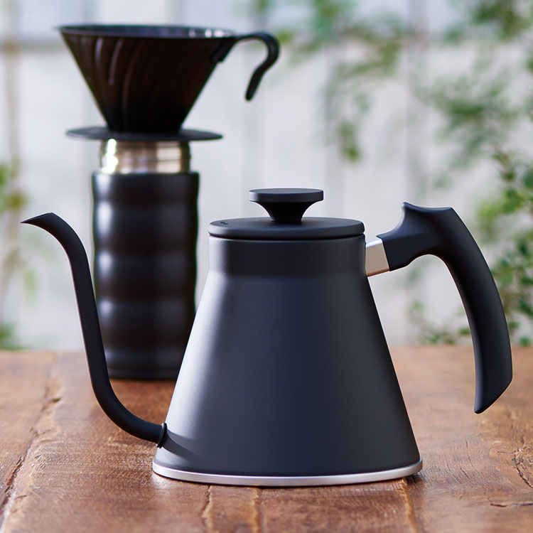 ハリオ コーヒーケトル 0.8L マットブラックHARIO V60ドリップケトル・フィット VKF-120-MB