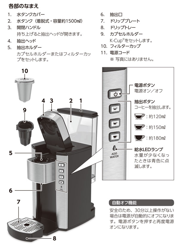 クイジナートコーヒー&ホットドリンクメーカー