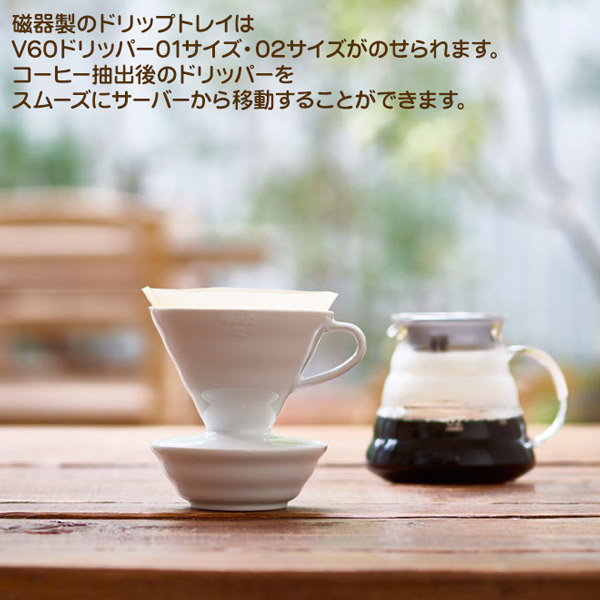 V60 ドリップトレイ 磁器製