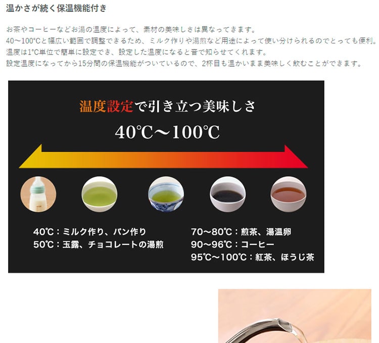 ドリテック 温度調整付ケトル アラビカ PO-145