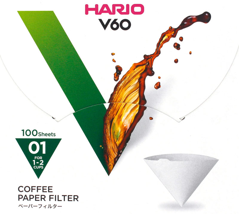 ハリオ V60 01用 円錐フィルター100枚