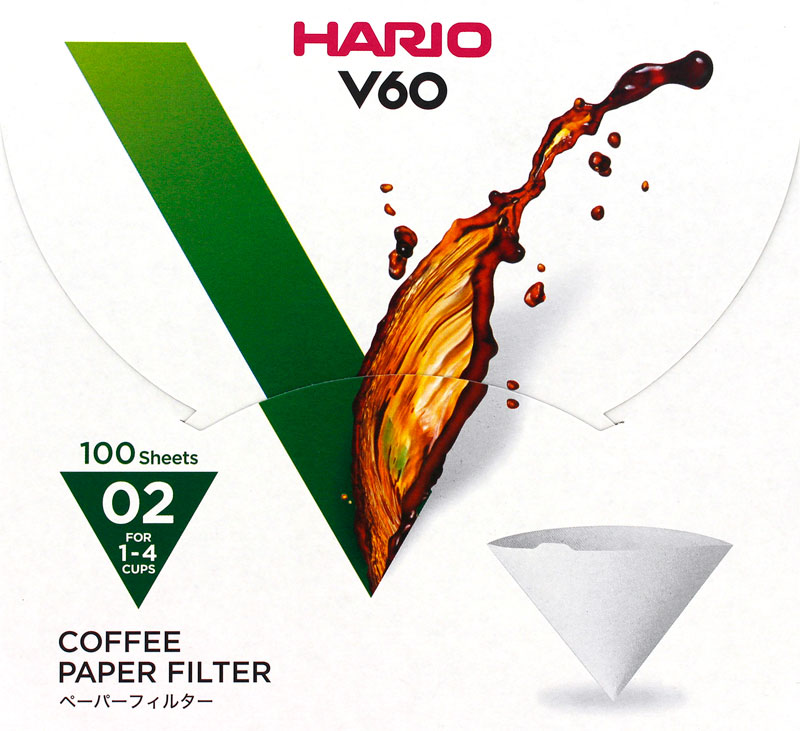 ハリオ V60 02用 円錐フィルター100枚